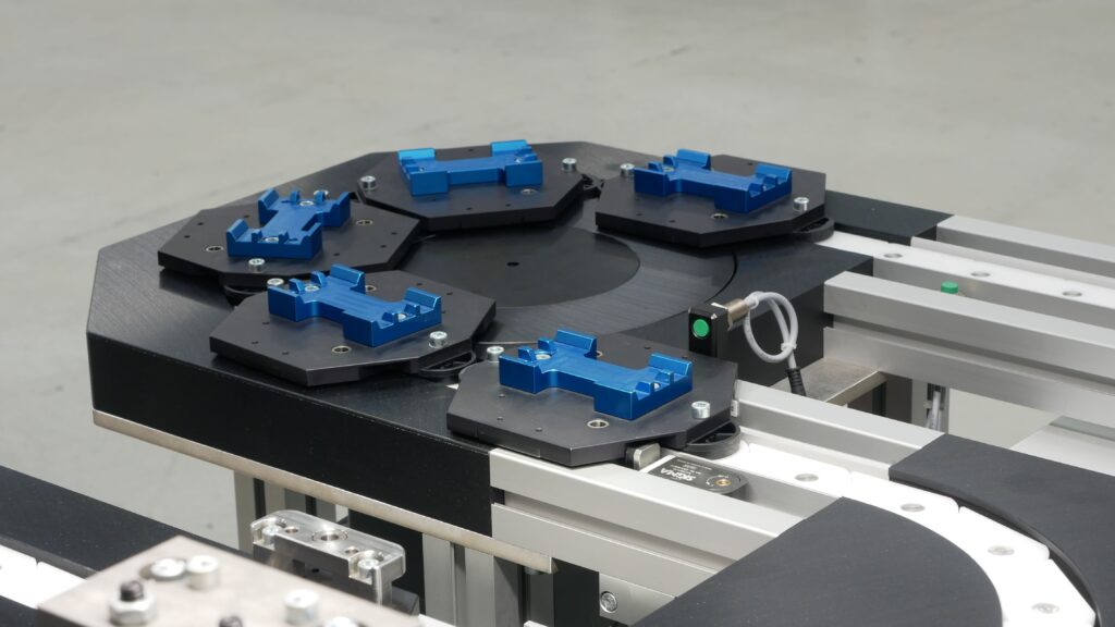 sigma transfersystem werkstuecktraeger aufstauen kurve